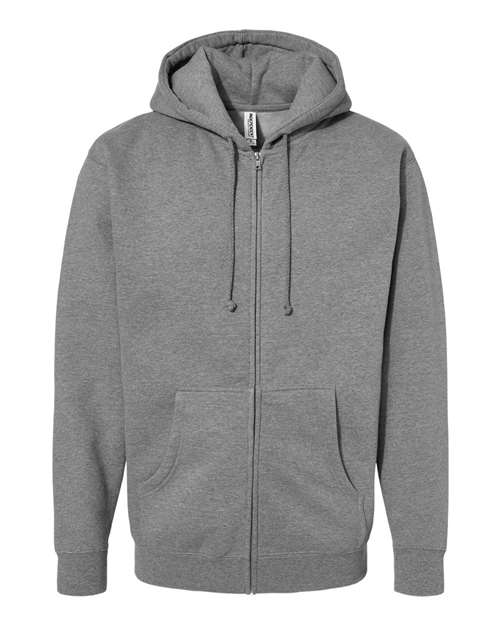 Load image into Gallery viewer, Unisex Heavyweight Full-Zip Hooded Sweatshirt - Gunmetal Heather