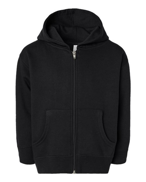 Load image into Gallery viewer, Toddler Full-Zip Fleece Hoodie Sweatshirt - Black