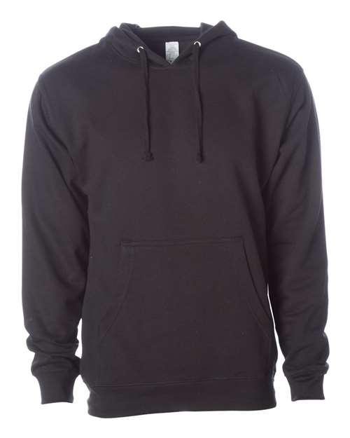 Load image into Gallery viewer, Unisex Midweight Hooded Sweatshirt - Black