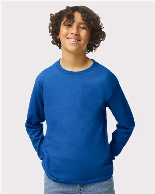 Load image into Gallery viewer, Youth Heavy Cotton™ Long Sleeve T-Shirt — product photo 9