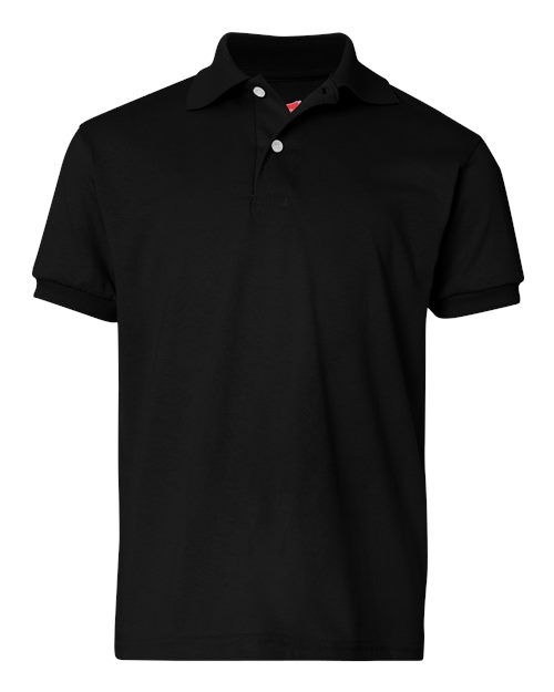 Load image into Gallery viewer, Youth EcoSmart® Jersey Polo - Black