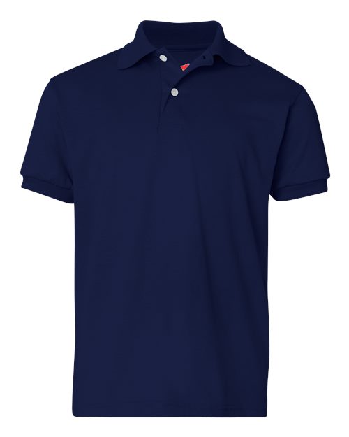 Load image into Gallery viewer, Youth EcoSmart® Jersey Polo - Navy
