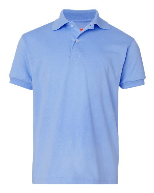 Load image into Gallery viewer, Youth EcoSmart® Jersey Polo - Light Blue