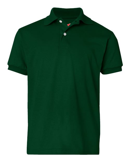 Load image into Gallery viewer, Youth EcoSmart® Jersey Polo - Deep Forest