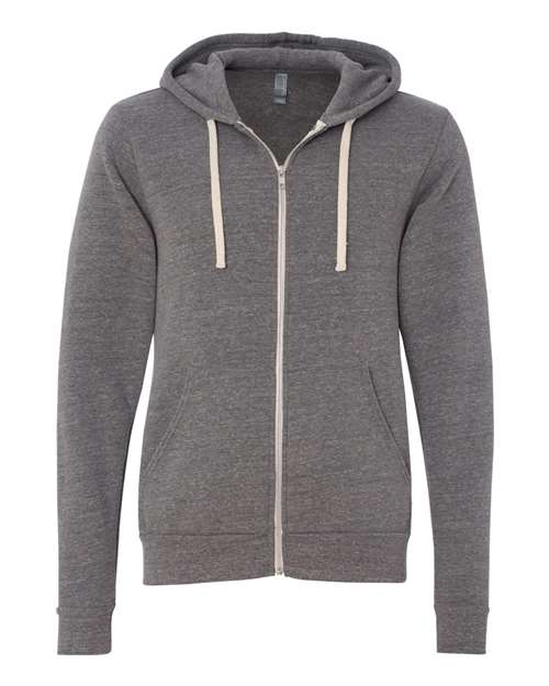 Load image into Gallery viewer, Unisex Triblend Sponge Fleece Full-Zip Hoodie Sweatshirt — product photo 3