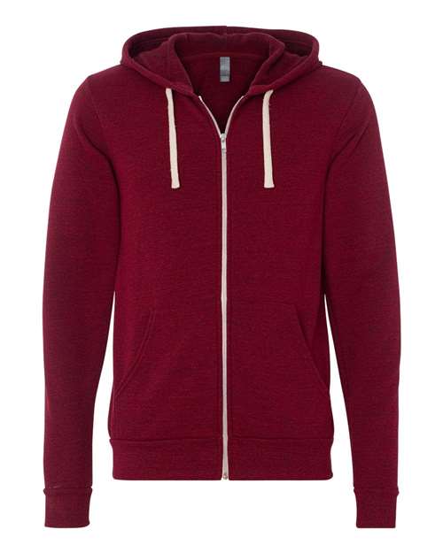 Load image into Gallery viewer, Unisex Triblend Sponge Fleece Full-Zip Hoodie Sweatshirt — product photo 1