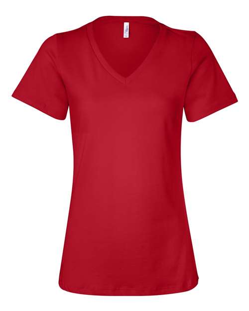 Load image into Gallery viewer, Women’s Relaxed Jersey V-Neck Tee — product photo 13