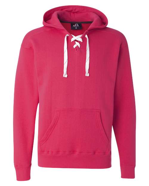 Load image into Gallery viewer, J. America 8830 Men's Sport Lace Hooded Sweatshirt - Wildberry