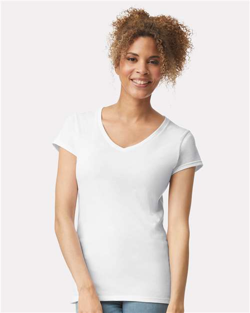 Load image into Gallery viewer, Women's Softstyle® V-Neck T-Shirt — product photo 9