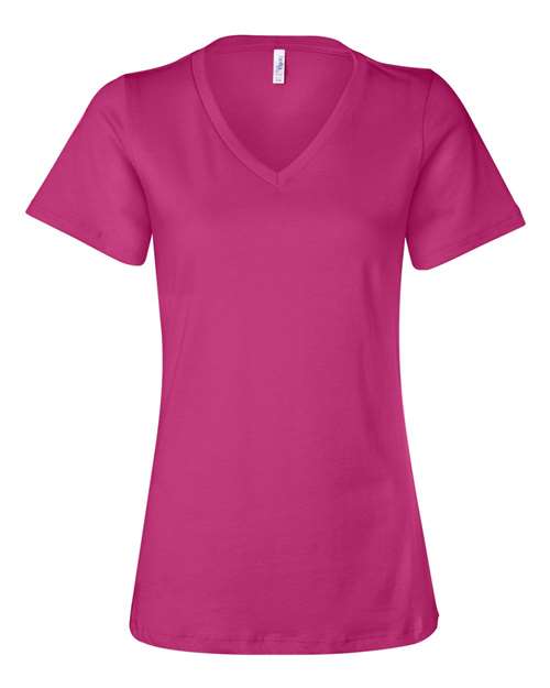 Load image into Gallery viewer, Women’s Relaxed Jersey V-Neck Tee — product photo 2