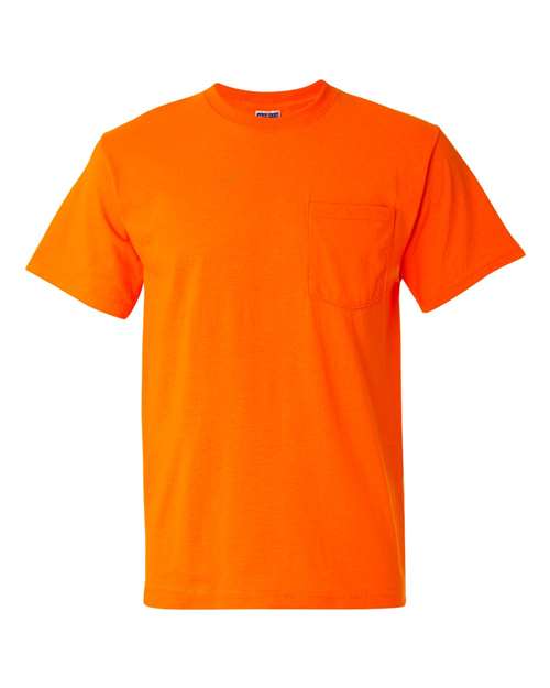 Load image into Gallery viewer, Unisex Dri-Power® 50/50 Pocket T-Shirt - Safety Orange