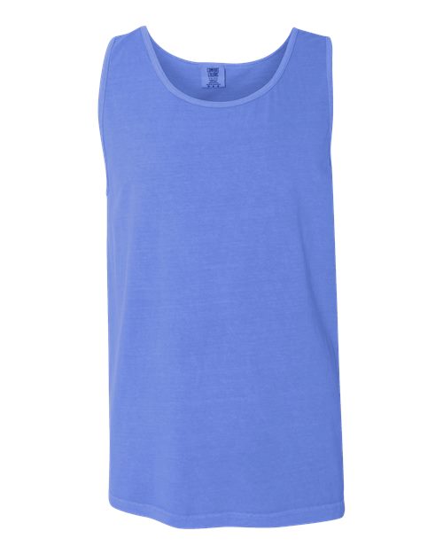 Load image into Gallery viewer, Unisex Garment-Dyed Heavyweight Tank Top - Flo Blue