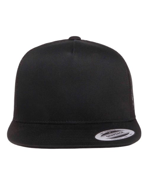 Load image into Gallery viewer, YP Classics 6006 Classic Five-Panel Trucker Cap - Black
