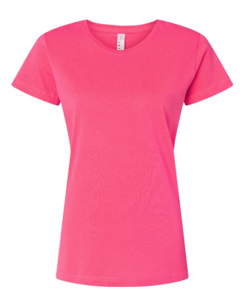 Load image into Gallery viewer, LAT 3516 Women's Fine Jersey Tee - Hot Pink