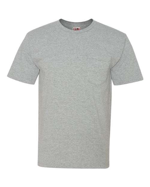 Load image into Gallery viewer, Unisex USA-Made Midweight Pocket T-Shirt - Dark Ash
