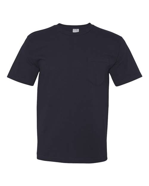Load image into Gallery viewer, Unisex USA-Made Midweight Pocket T-Shirt - Navy