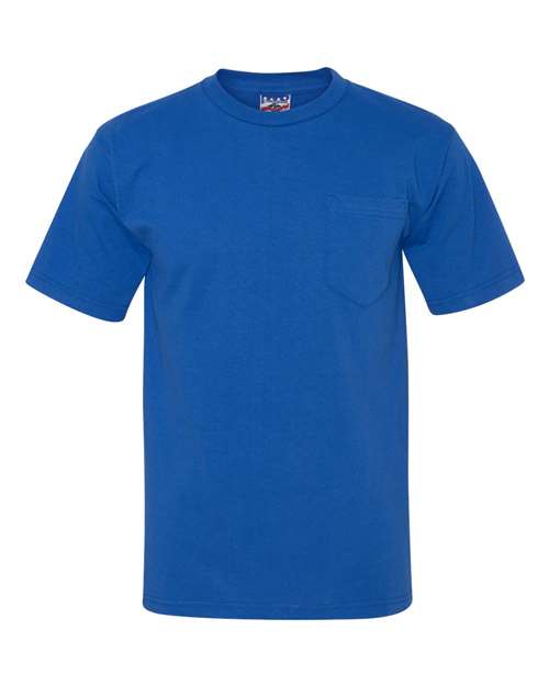 Load image into Gallery viewer, Unisex Union-Made Pocket T-Shirt - Royal Blue
