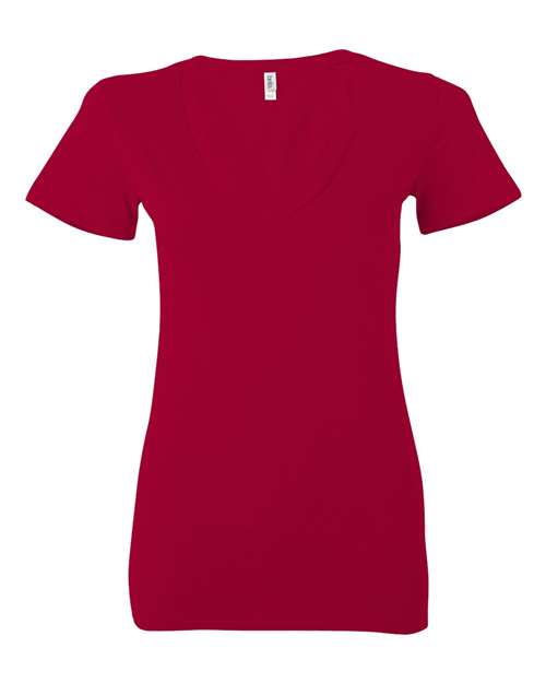 Load image into Gallery viewer, Women’s Jersey Deep V-Neck Tee — product photo 11