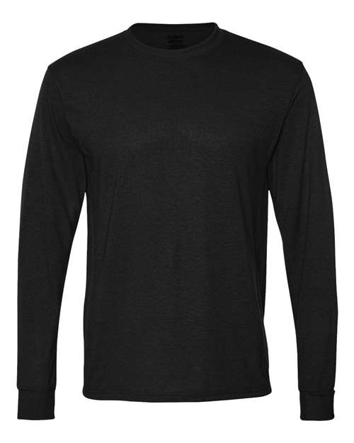 Load image into Gallery viewer, Unisex Dri-Power® Performance Long Sleeve T-Shirt - Black