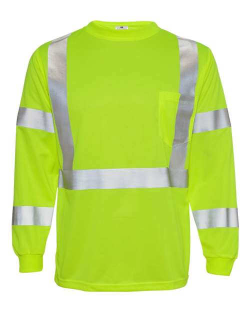 Load image into Gallery viewer, Kishigo 9145-9146 Unisex Long Sleeve Class 3 T-Shirt - Lime