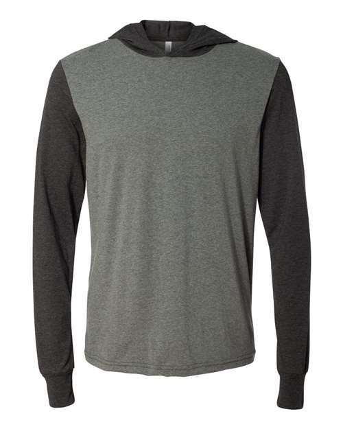 Load image into Gallery viewer, Unisex Jersey Hooded Long Sleeve Tee — product photo 5