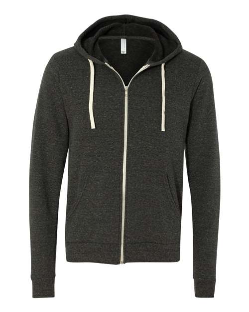 Load image into Gallery viewer, Unisex Triblend Sponge Fleece Full-Zip Hoodie Sweatshirt — product photo 2