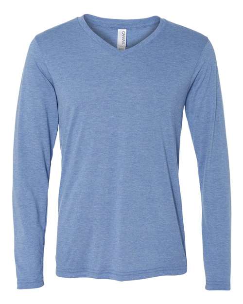 Load image into Gallery viewer, Unisex Long Sleeve V-Neck Tee — product photo 2