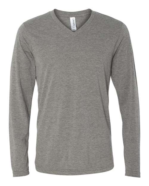 Load image into Gallery viewer, Unisex Long Sleeve V-Neck Tee — product photo 4
