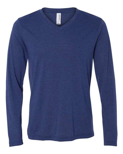 Load image into Gallery viewer, Unisex Long Sleeve V-Neck Tee — product photo 5
