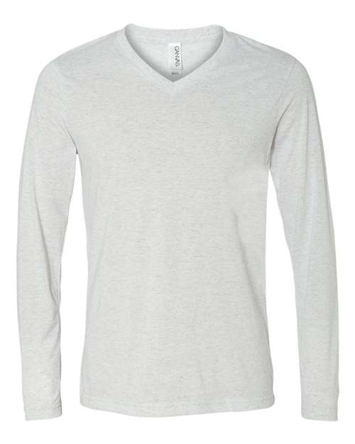 Load image into Gallery viewer, Unisex Long Sleeve V-Neck Tee — product photo 7