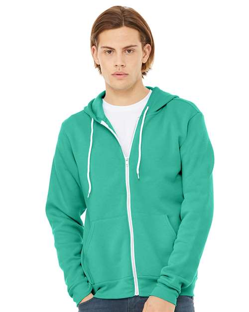 Load image into Gallery viewer, Unisex Sponge Fleece Full-Zip Hoodie Sweatshirt — product photo 43