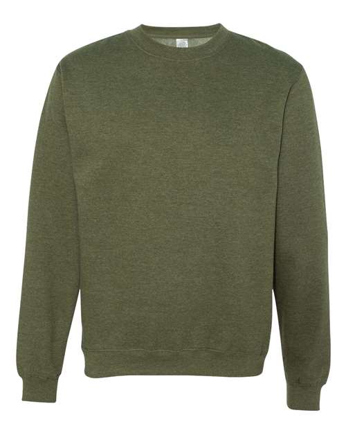 Load image into Gallery viewer, Unisex Midweight Crewneck Sweatshirt - Army Heather