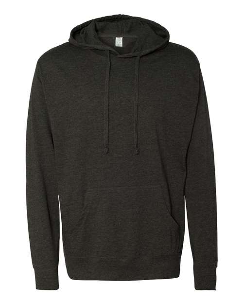 Load image into Gallery viewer, Unisex Lightweight Hooded Pullover T-Shirt - Charcoal Heather