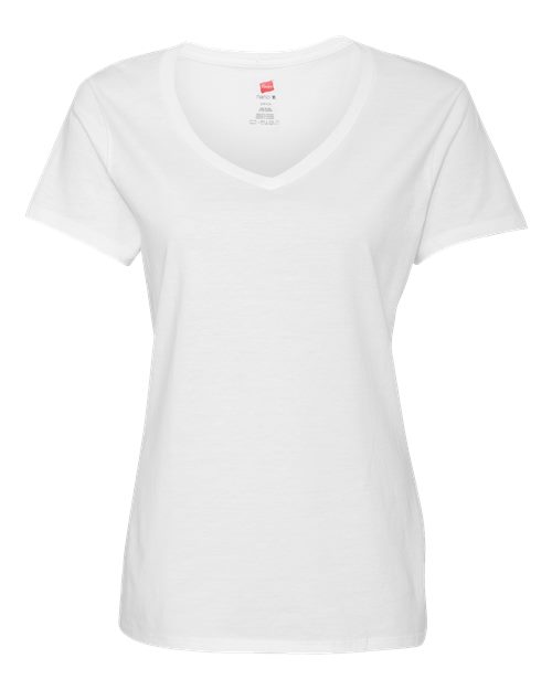 Load image into Gallery viewer, Women's Perfect-T V-Neck T-Shirt - White