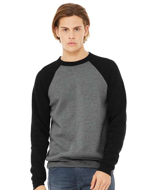 Load image into Gallery viewer, Unisex Sponge Fleece Raglan Crewneck Sweatshirt — product photo 16