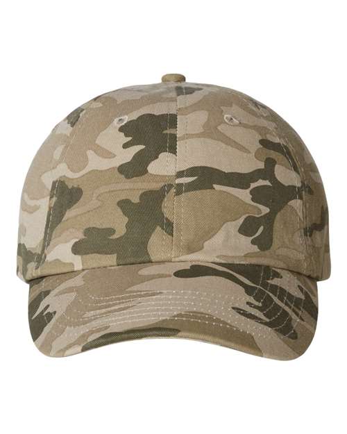 Load image into Gallery viewer, Valucap VC300A Bio-Washed Classic Dad Hat - Tan Camo