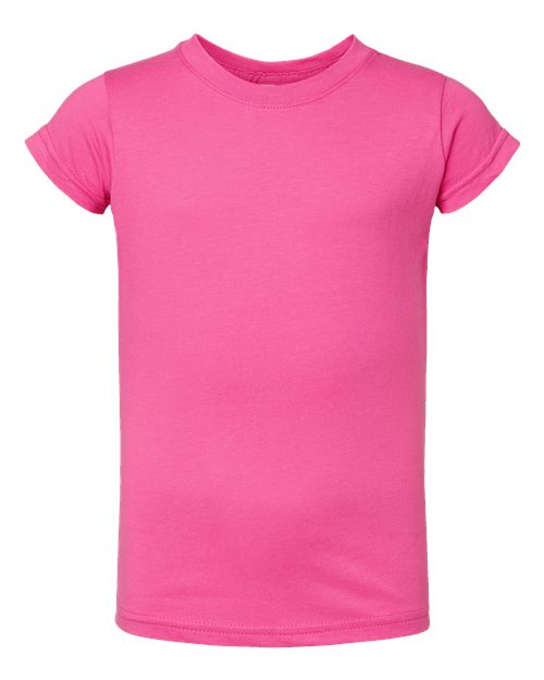 Load image into Gallery viewer, Toddler Girls Fine Jersey Tee - Raspberry