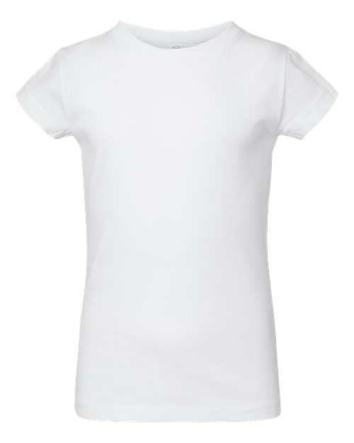 Load image into Gallery viewer, Toddler Girls Fine Jersey Tee - White