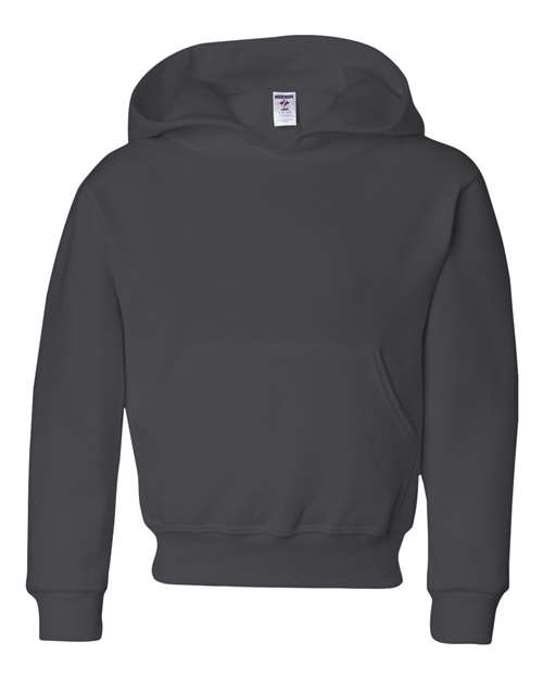 Load image into Gallery viewer, Youth NuBlend® Hooded Sweatshirt - Charcoal Grey