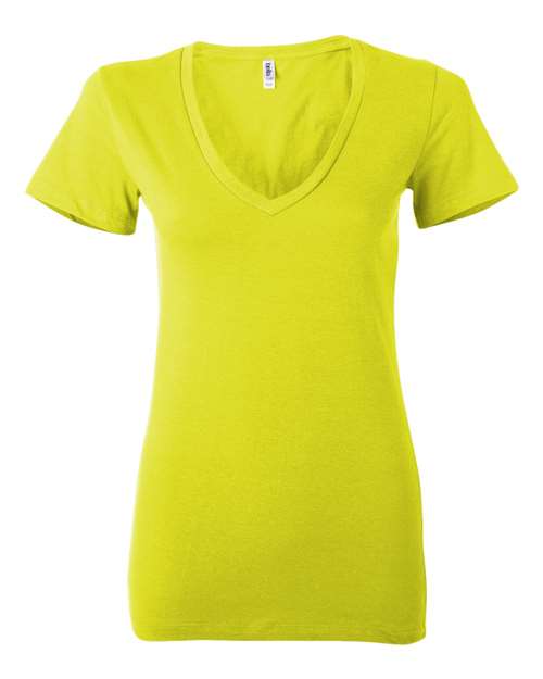 Load image into Gallery viewer, Women’s Jersey Deep V-Neck Tee — product photo 10