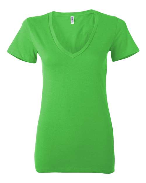 Load image into Gallery viewer, Women’s Jersey Deep V-Neck Tee — product photo 9