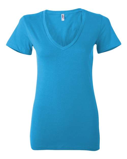 Load image into Gallery viewer, Women’s Jersey Deep V-Neck Tee — product photo 8