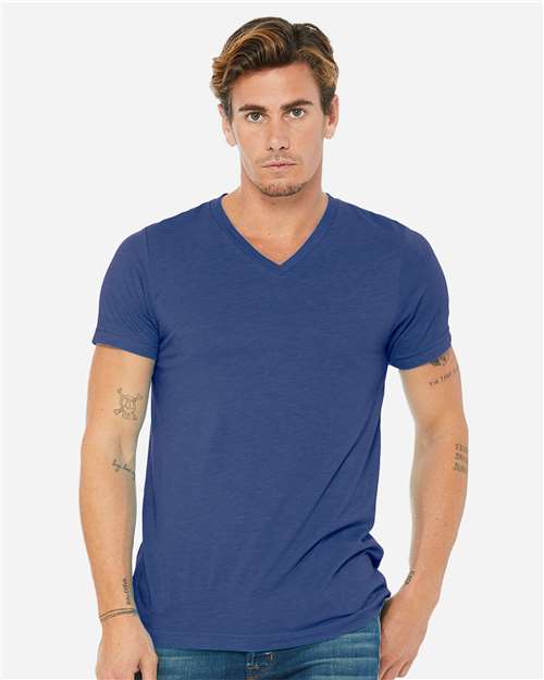 Load image into Gallery viewer, Unisex Triblend V-Neck Tee — product photo 27