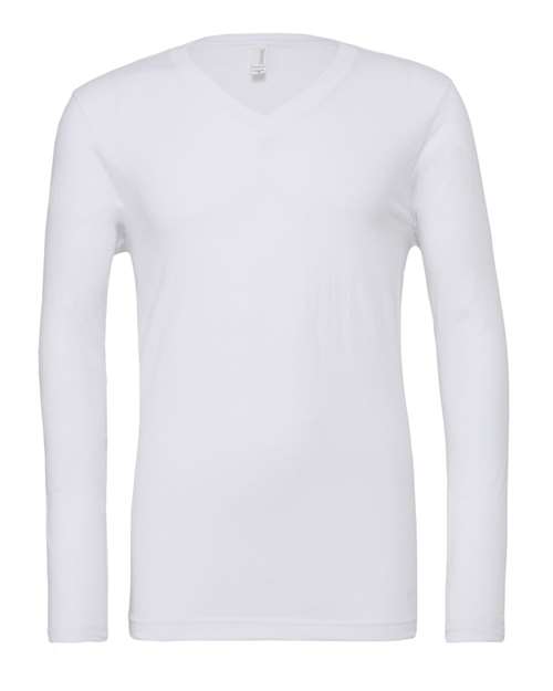 Load image into Gallery viewer, Unisex Long Sleeve V-Neck Tee — product photo 6