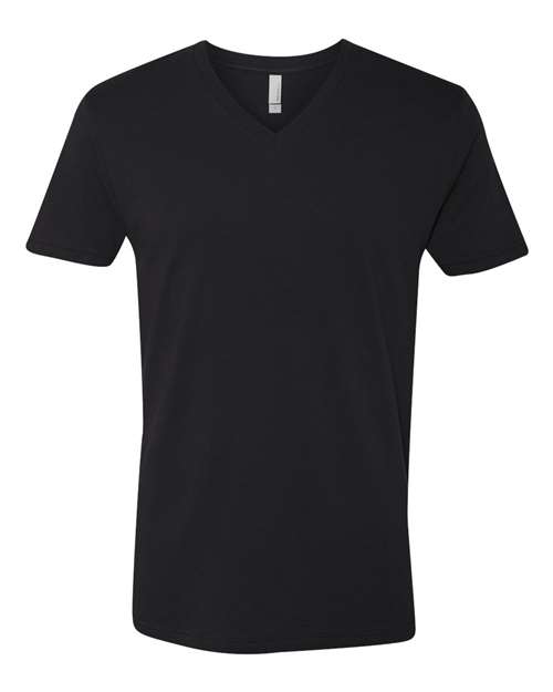 Load image into Gallery viewer, Unisex Cotton V-Neck T-Shirt - Black