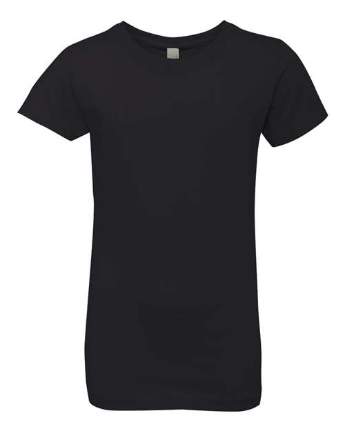 Load image into Gallery viewer, Girls’ Cotton Princess T-Shirt - Black
