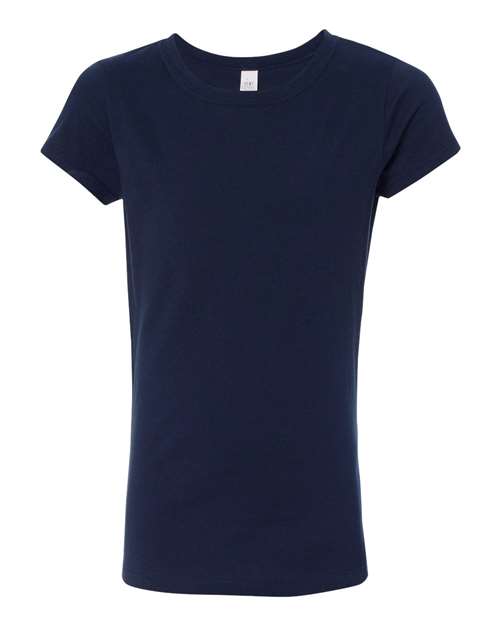 Load image into Gallery viewer, Girls’ Cotton Princess T-Shirt - Midnight Navy