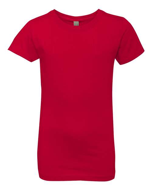 Load image into Gallery viewer, Girls’ Cotton Princess T-Shirt - Red