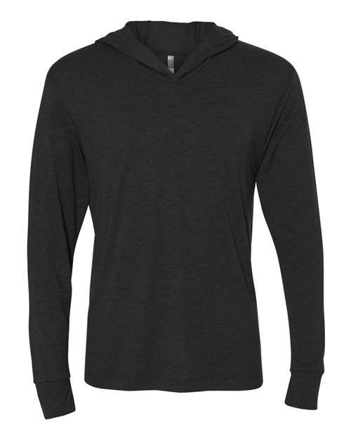 Load image into Gallery viewer, Unisex Triblend Hooded Long Sleeve Pullover T-Shirt - Vintage Black