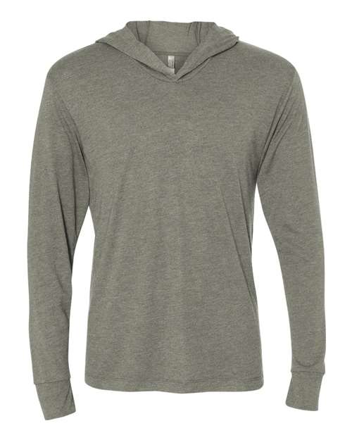 Load image into Gallery viewer, Unisex Triblend Hooded Long Sleeve Pullover T-Shirt - Venetian Grey